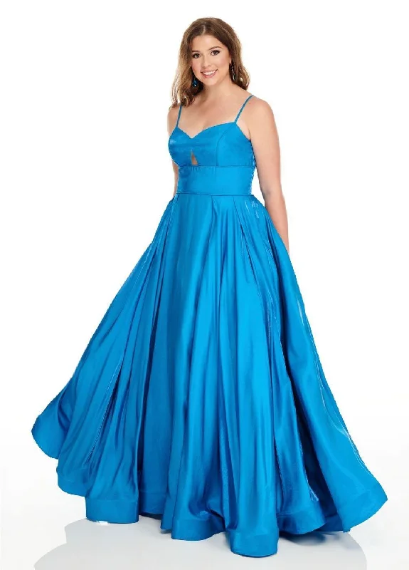 Dramatic Ball Gown Rachel Allan Plus Size Prom Long Dress