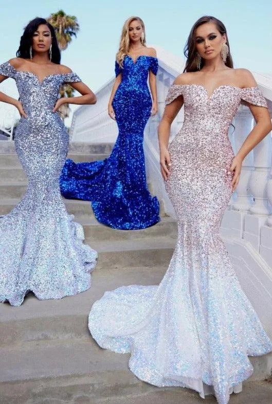 Elegant Wedding Gown Portia And Scarlett 22353 Long Formal Mermaid Gown