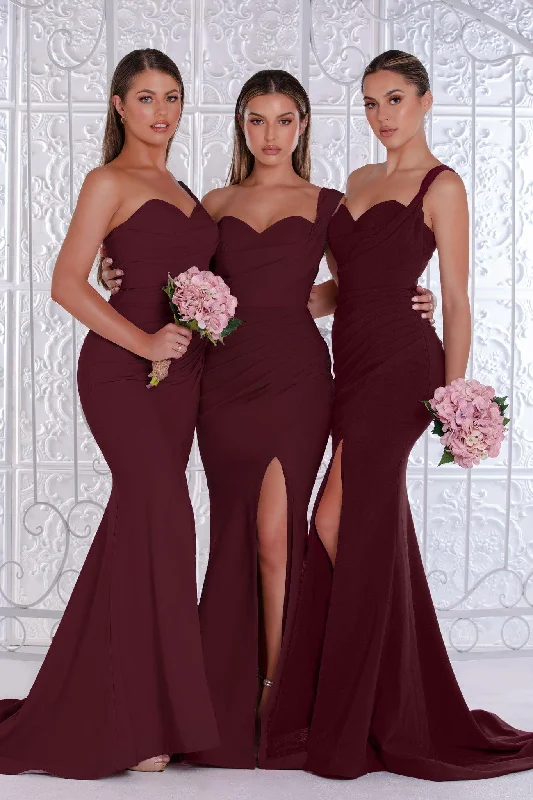 Beaded Evening Dress Portia And Scarlett 21258 One Shoulder Long Gown