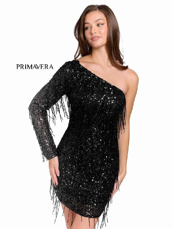 Designer Gown Primavera Couture Beaded Short Prom Dress 3858