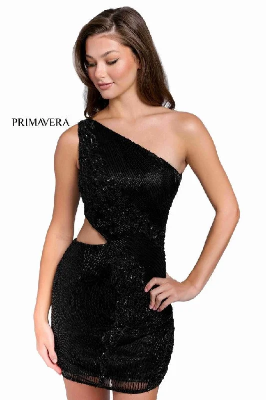 Glam Ball Gown Primavera Couture Prom One Shoulder Short Dress 3840