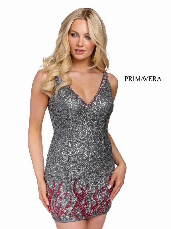 Floral Gown Primavera Couture Prom Short Cocktail Dress 3847