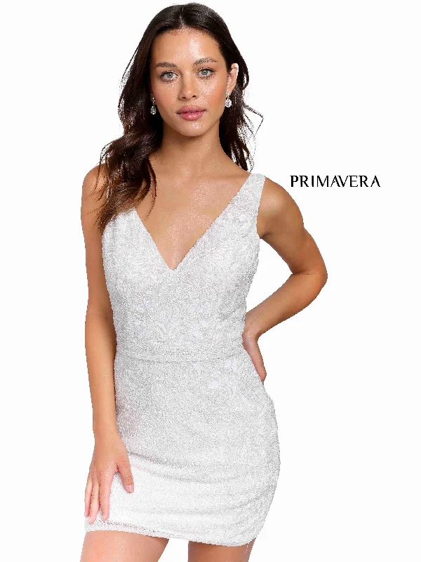 Ruched Gown Primavera Couture Short Homecoming Dress 3804