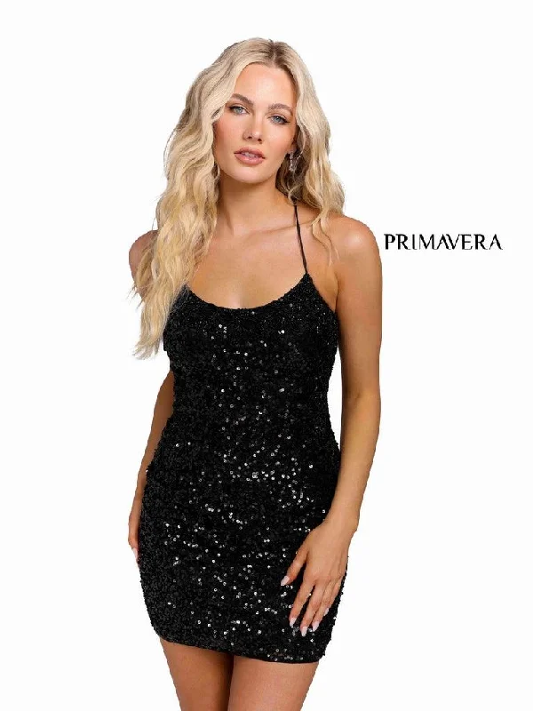 Sparkly Dress Primavera Couture Short Prom Fitted Dress 3852