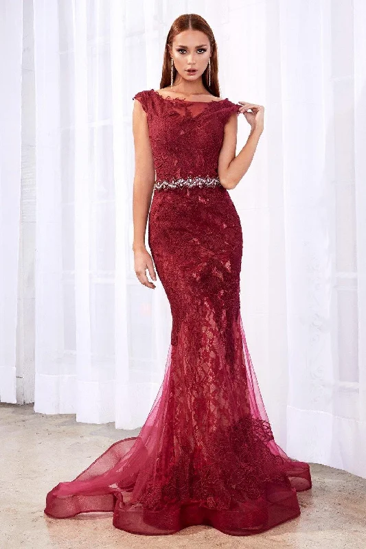 Embellished Maxi Dress Cinderella Divine A0225 Prom Long Formal Evening Gown