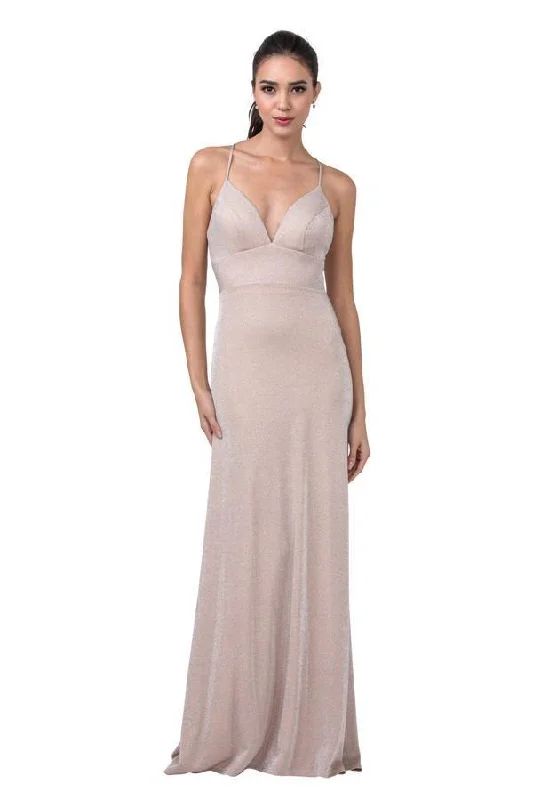 Floral Gown Prom Long Fitted Formal Spaghetti Straps Dress