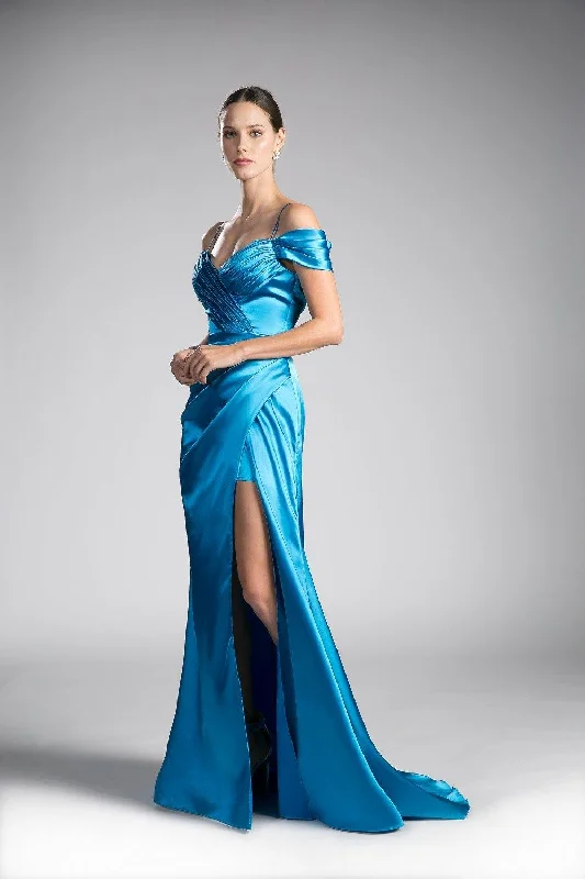 Ruched Gown Cinderella Divine CF297 Plus Size Prom Long Formal Dress