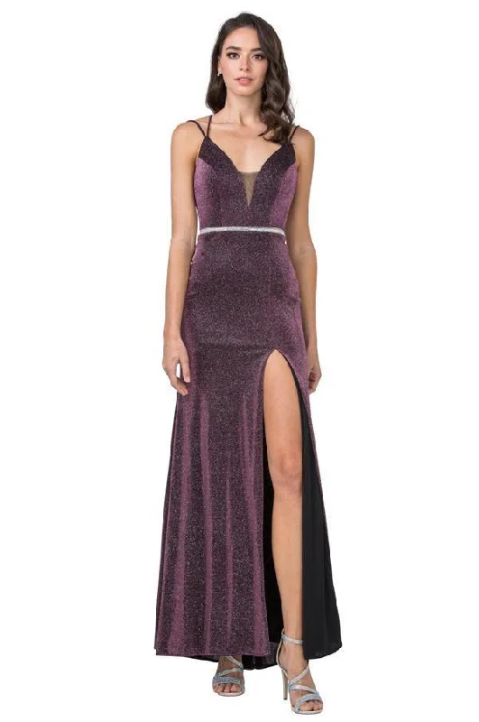 Satin Slip Dress Prom Long Formal Fitted Sheath Glitter Dress