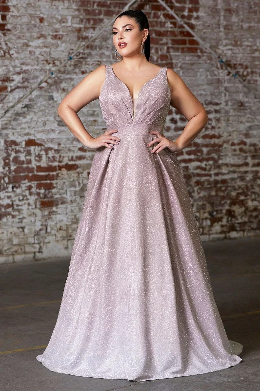 Designer Gown Cinderella Divine CD9174C Prom Long Plus Size Evening Dress
