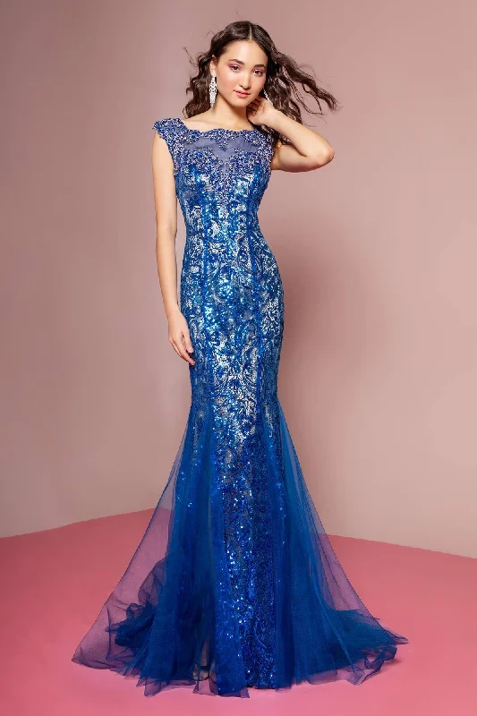 Pleated Gown Prom Long Sequins Dress Homecoming Evening Gown Sale