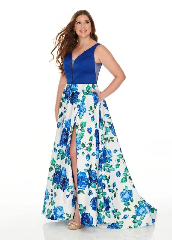 Lace Sleeves Dress Rachel Allan Prom Plus Size Long Dress