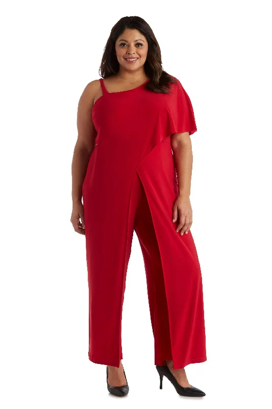 Peplum Dress R&M Richards 3130W Formal Long Jumpsuit Sale