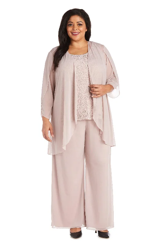 Taffeta Dress R&M Richards 2439W Blush Formal Pansuit Sale