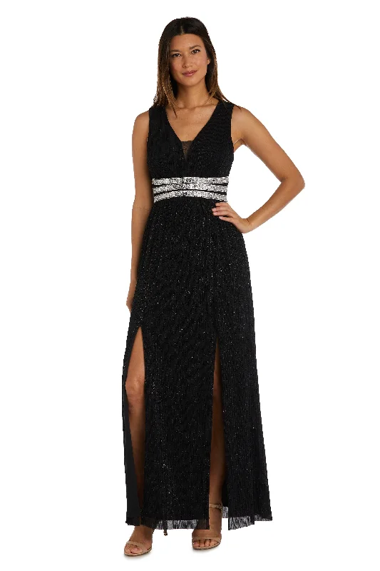 Slit Gown R&M Richards 2522 Long Mother Of The Bride Dress