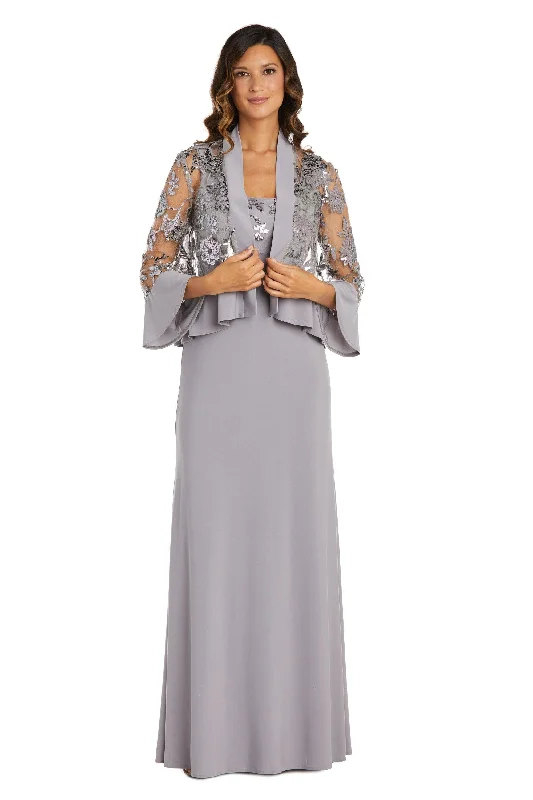 Satin Mermaid Dress R&M Richards 2655 Long Mother Of The Bride Dress Sale