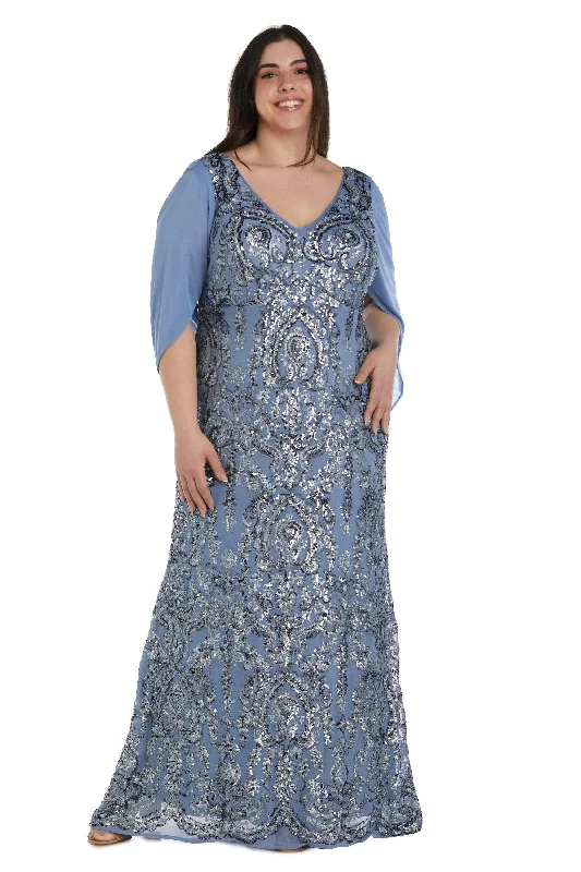 Halter Gown R&M Richards 5909W Long Plus Size Formal Dress Sale