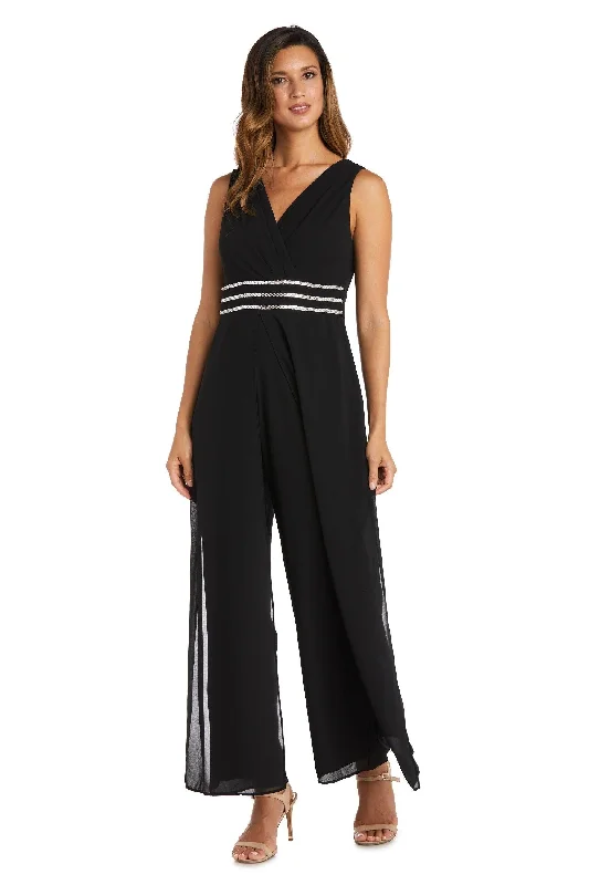 Long Sleeve Dress R&M Richards 9365 Long Sleeveless Formal Jumpsuit Sale