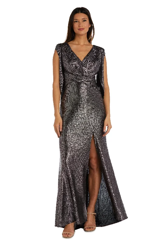 Embroidered Gown R&M Richards 9741 Mother Of The Bride Long Dress