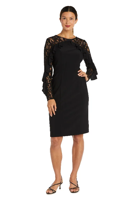 Satin Gown R&M Richards 2679 Mother Of The Bride Short Dress