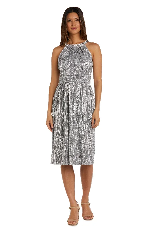 Sparkly Dress R&M Richards 2748 Short Halter Cocktail Dress