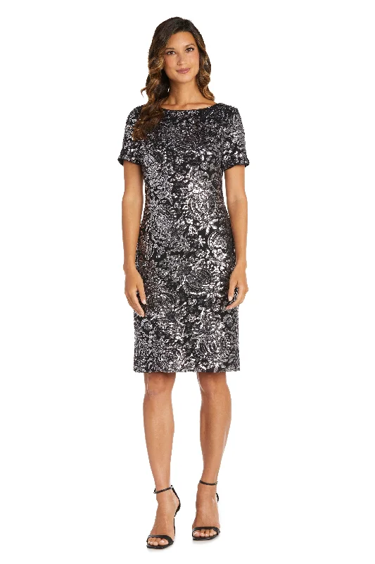 Minimalist Gown R&M Richards 9161 Short Mother Of The Bride Dress
