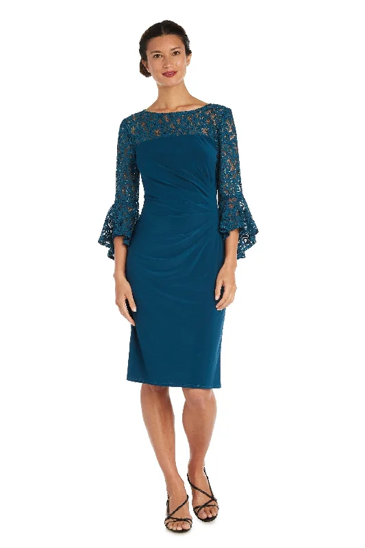 Empire Waist Gown R&M Richards 2535W Short Mother Of The Bride Dress Sale
