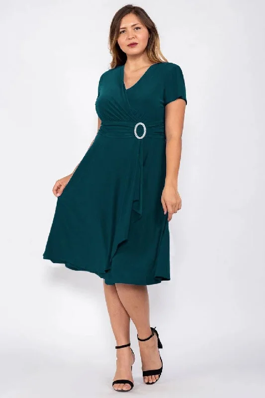 Floor-Length Dress R&M Richards 1149W Short Plus Size Dress Sale