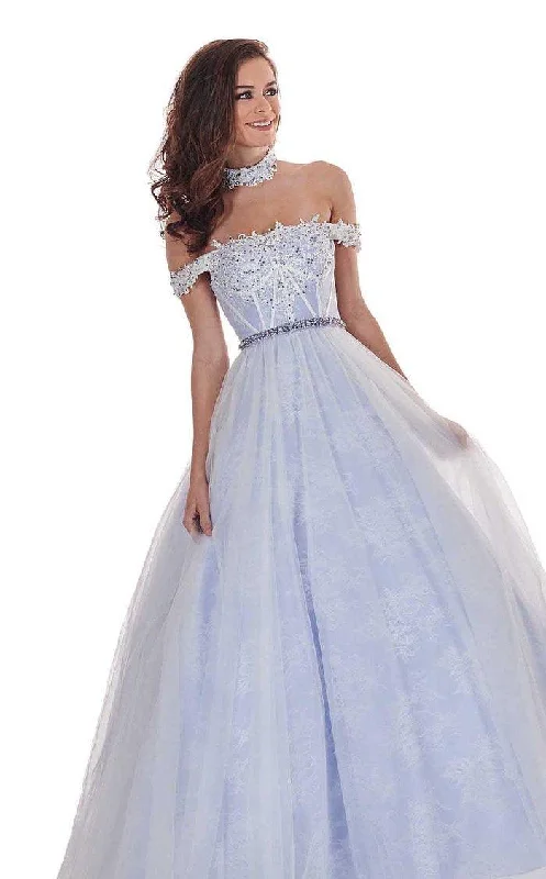 Fashionable Formal Dress Rachel Allan Prom Long Off Shoulder Ball Gown 6516