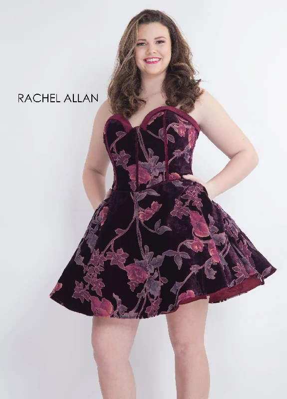 Statement Chiffon Dress Rachel Allan Strapless Curve Short Dress