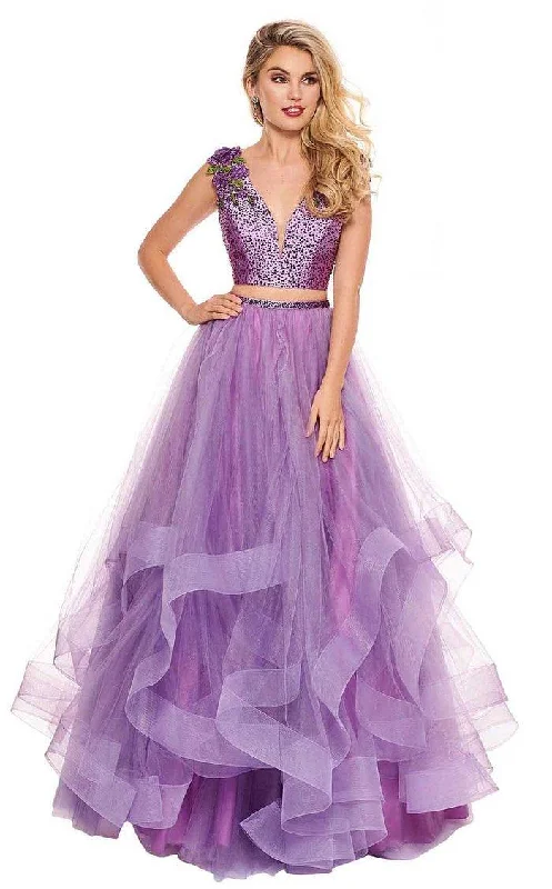 Prom Dress Rachel Allan Prom Two Piece Long Ball Gown 6412