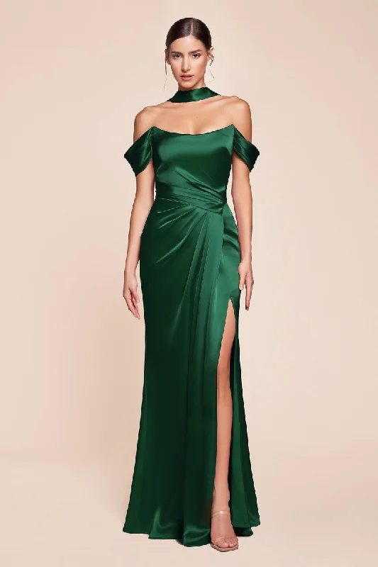 Timeless Gown SANJA Off The Shoulder Lace Up Corset Satin Bridesmaid & Formal Dress Timeless Gown SANJA Off The Shoulder Lace Up Corset Satin Bridesmaid & Formal Dress