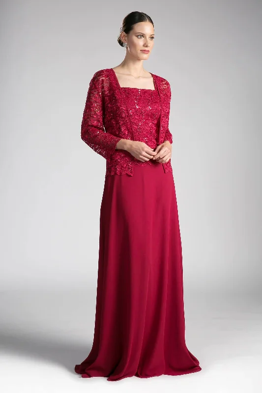 Sophisticated Gown Cinderella Divine A1616 Formal Long Mother of the Bride Dress