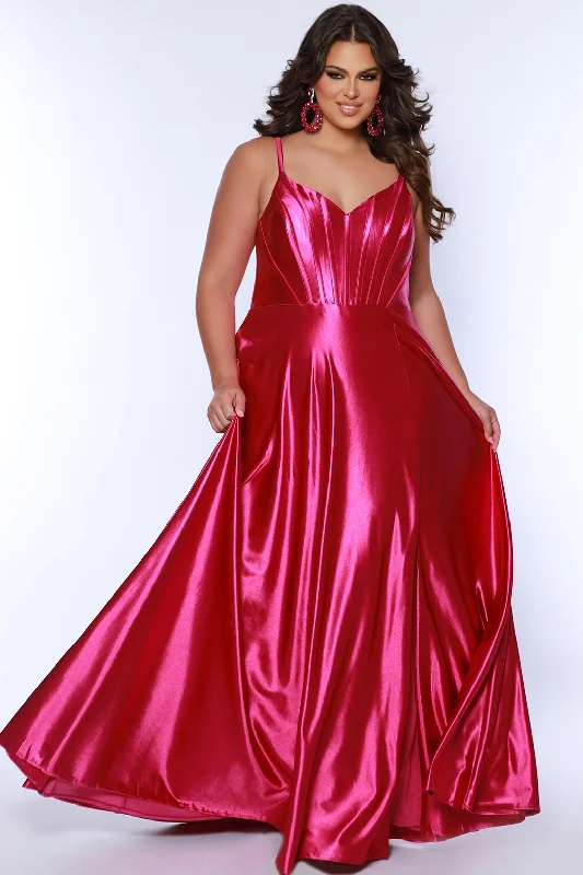 Evening Gown Sweet in Satin Corset Formal Dress