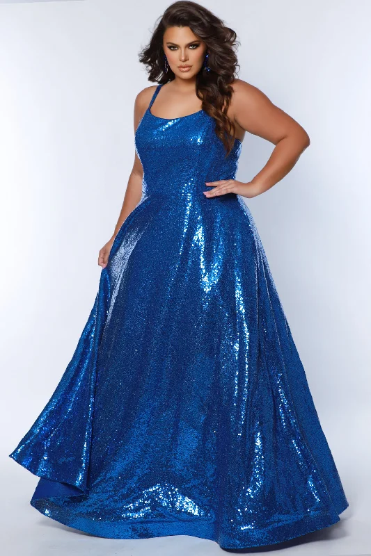 Show-Stopping Evening Gown It's All In the Attitude Sequin Dress