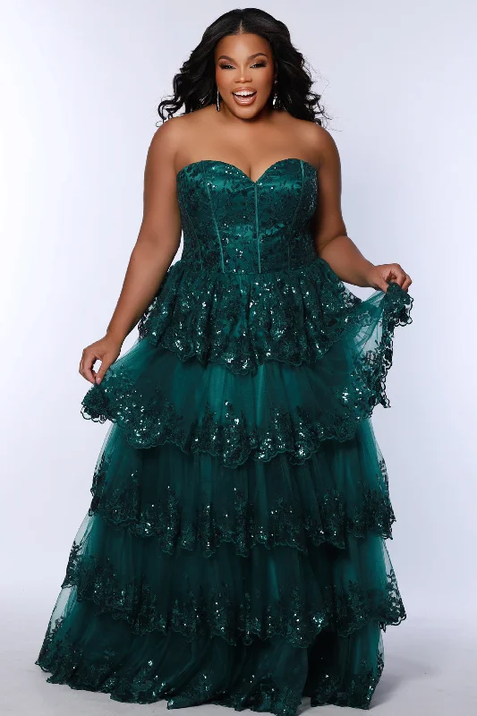 Romantic Floral Dress Another Level Formal Strapless Gala Gown