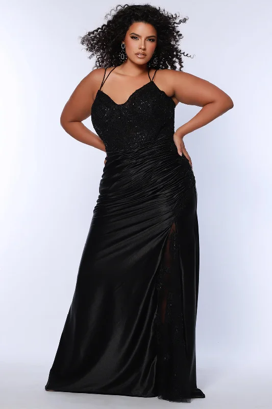 Modern Tulle Dress Sheer Attitude Fitted Lace Gala Gown
