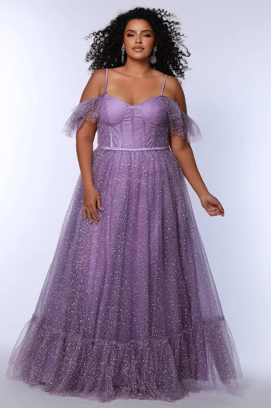 Draped Satin Gown Tea Time Picnic Style Formal Dress
