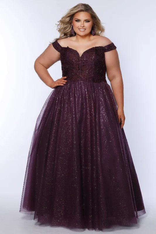 Timeless Satin Dress Lovestruck Off-the-Shoulder Ball Gown