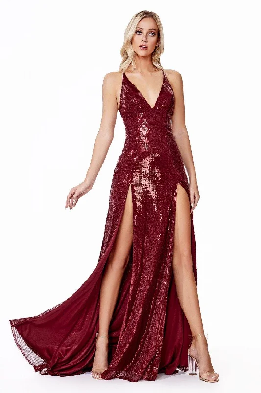 Evening Gown Cinderella Divine CD915 Sexy Formal Long Prom Dress