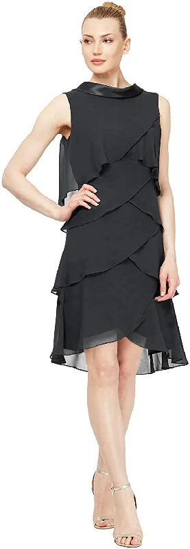 Taffeta Dress SL Fashions 9470397 Short Dress Mother of the Bride