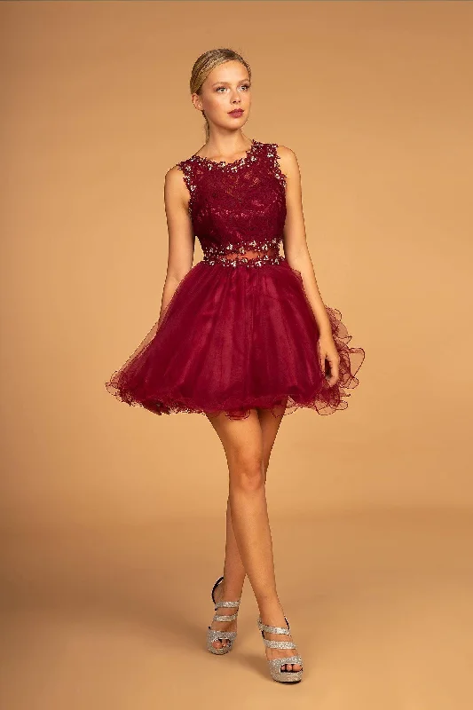 Burgundy Maxi Dress Short Prom Dress Cocktail Sale