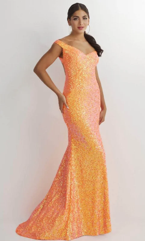 Gorgeous Party Dress Studio 17 Prom 12891 - Off Shoulder Crisscrossed Back Prom Gown Gorgeous Party Dress Studio 17 Prom 12891 - Off Shoulder Crisscrossed Back Prom Gown