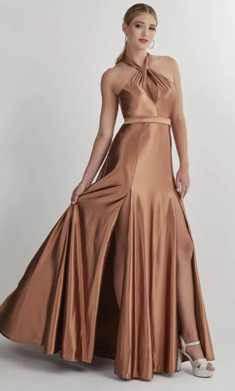 Empire Waist Gown Studio 17 Prom 12902 - Halter A-line Prom Gown