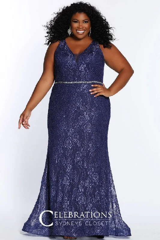 Elegant Evening Dress Sydneys Closet Long Plus Size Prom Dress