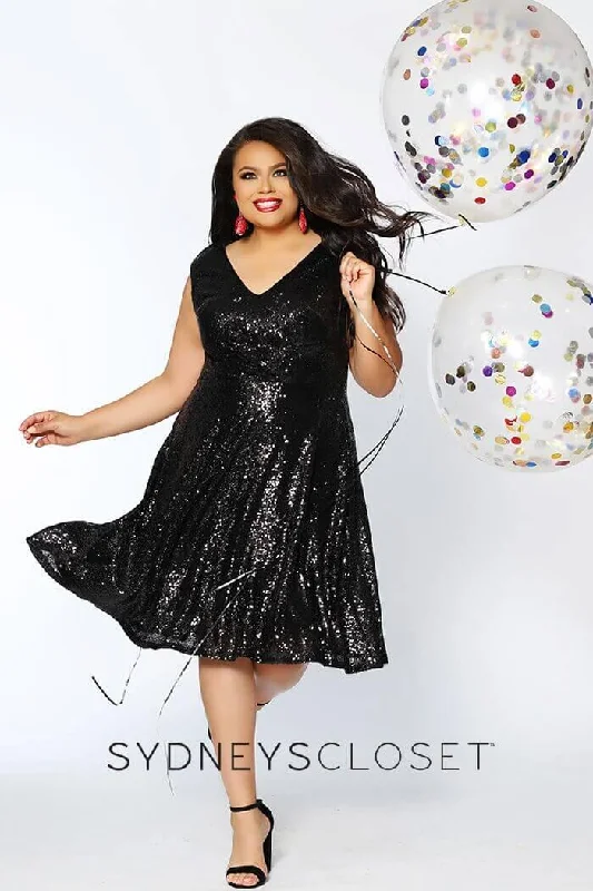 Dainty Chiffon Dress Sydneys Closet Short Plus Size Homecoming Prom Dress