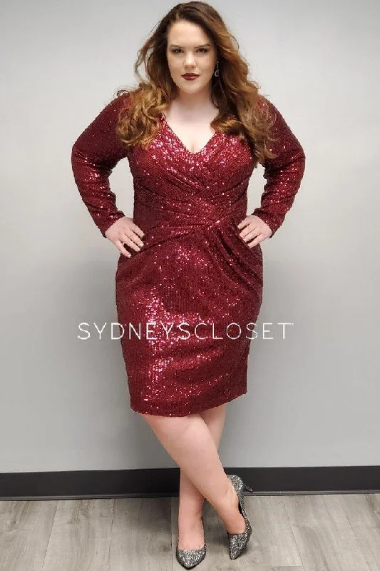 Ruffled Dress Sydneys Closet Sophisticated Flair Party Dress