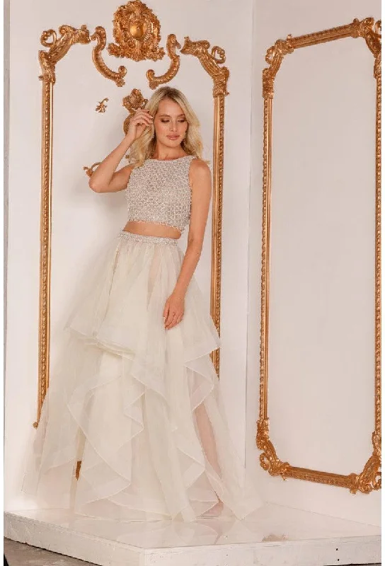 Metallic Formal Dress Terani Couture 1711P2688 Long Formal Prom Dress