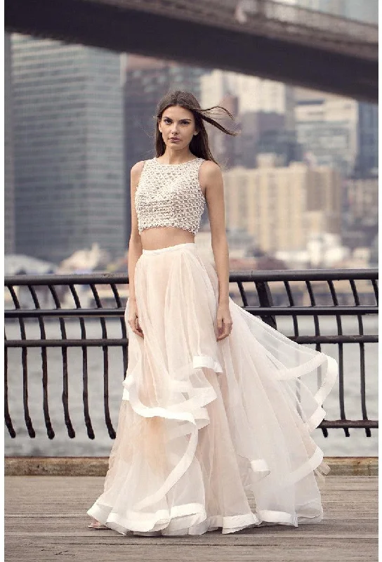 Side Slit Gown Terani Couture 1811P5737 Two Prom Long Dress