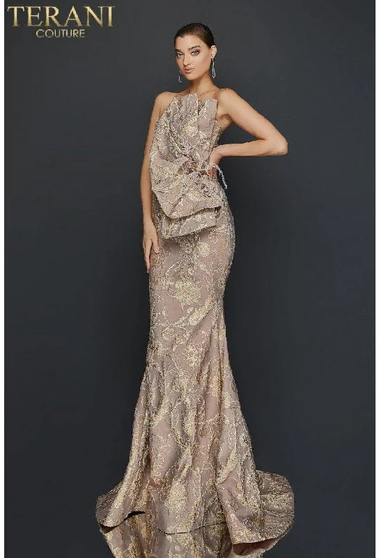 Trendy Evening Gown Terani Couture 1921E0137 Sleeveless Long Prom Dress