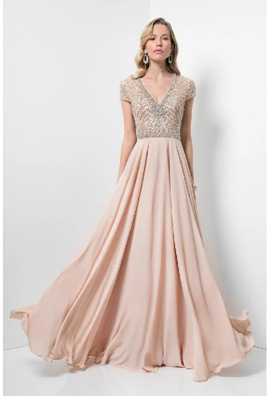 Simple Formal Dress Terani Couture 1712M3429 Long Formal Chiffon Dress